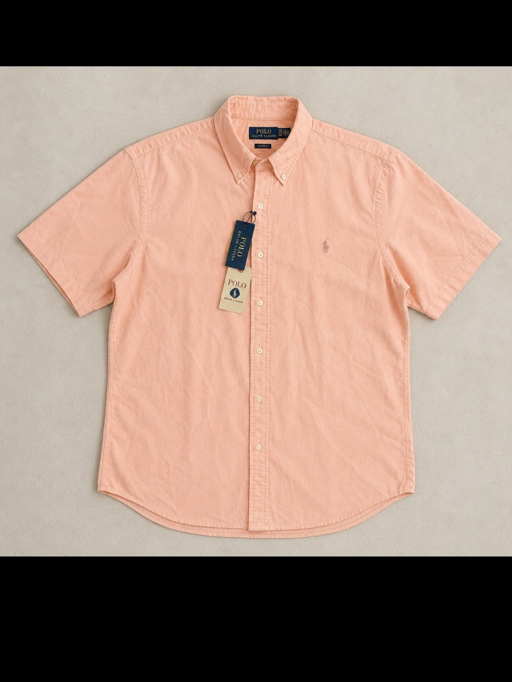 Polo Ralph Lauren Mineral Dyed Oxford Shirt Men XXL Classic Fit Peach Preppy NEW